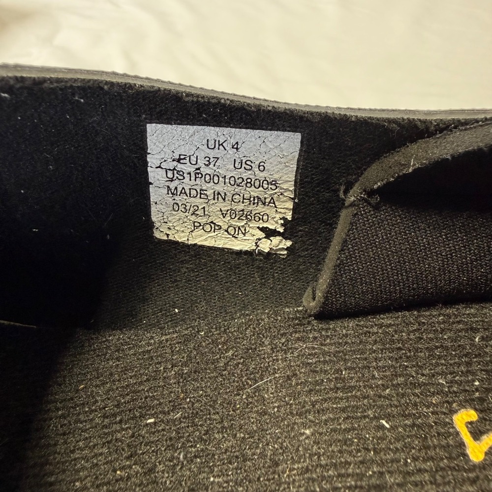 JOULES‎ Butterfly Wellington Boot Clogs Rain Slip Pop On Black Women's Size 6 - Picture 7 of 8